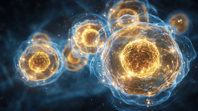 Immune cells communicating during immune system signaling involved in autoimmune inflammation