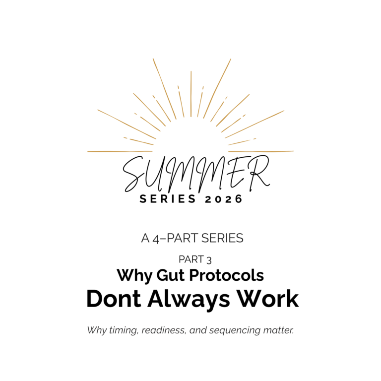 Why gut protocols don't always work – Summer Series 2026 Part 3
