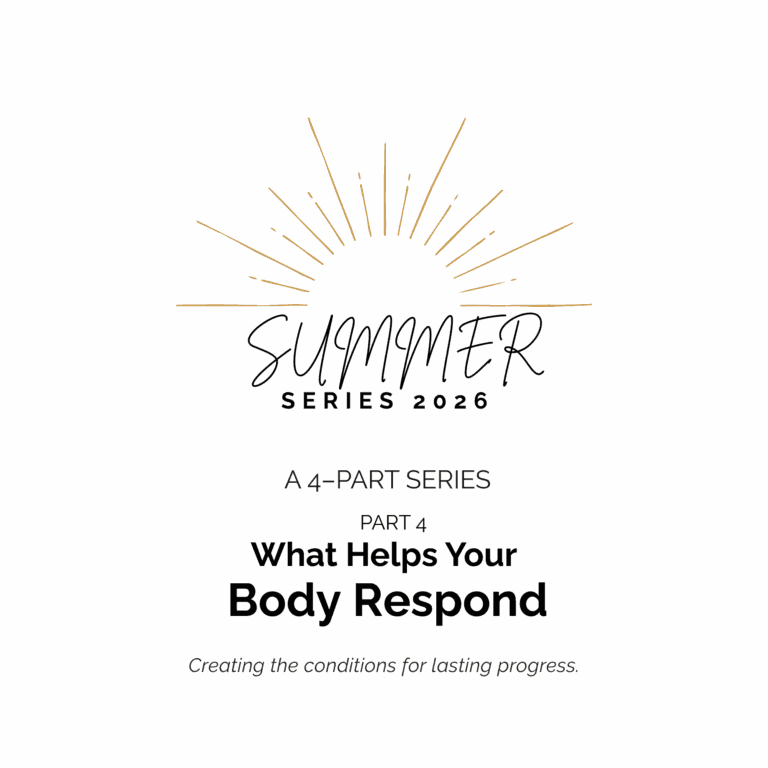 What Helps Your Body Respond – Summer Series Part 4 on healthy cellular function and building the foundation for lasting health.